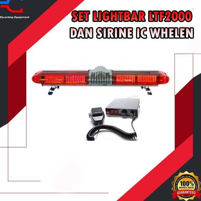 Lampu Rotator Lightbar LTF 2000 + Sirine Ambulance Damkar PMI