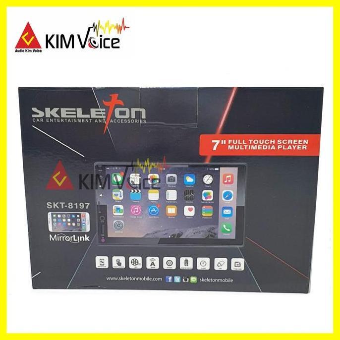 NEW - DOUBEL DIN Dekles Skeleton SKT-8189 7 Inch MP5 FULL GLASS Tape Mobil