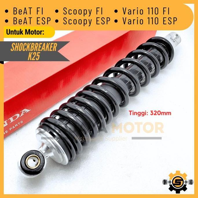 GRATIS ONGKIR - Shockbreaker Original Honda K25 Shock Belakang Beat FI Scoopy ESP Beat Street Vario 