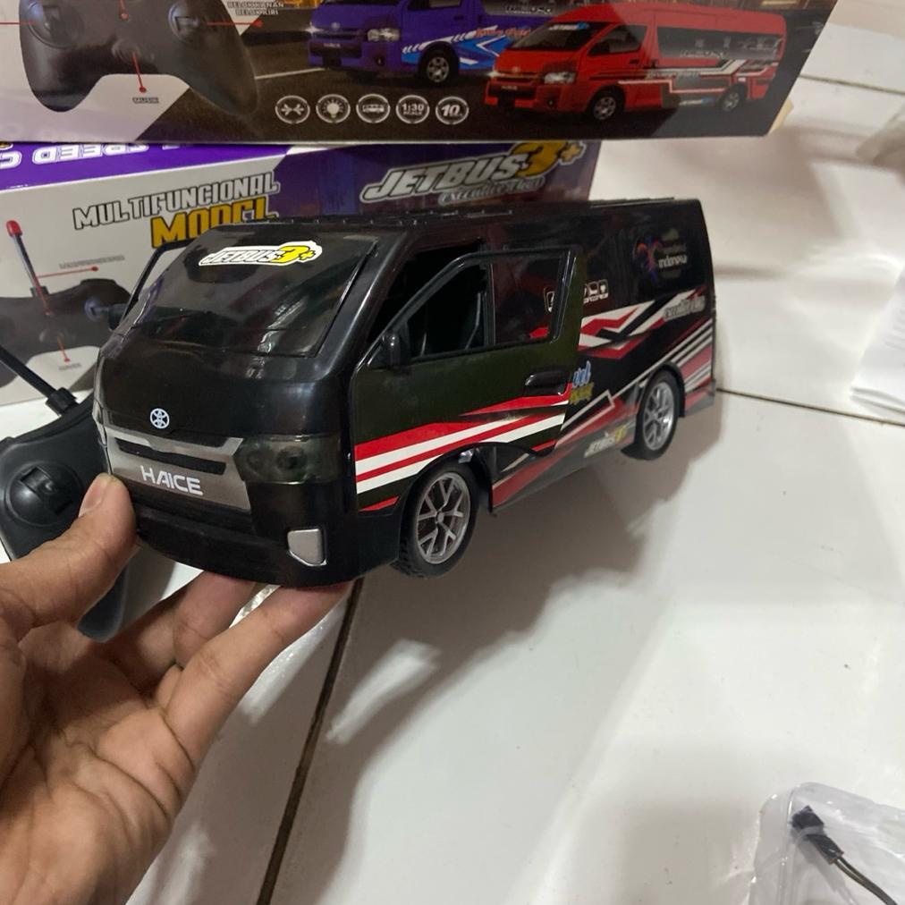 FREE ONGKIR MOBIL REMOTE CONTROL HIACE TRAVEL CAR RC BASURI TELOLET MAINAN MOBIL RC