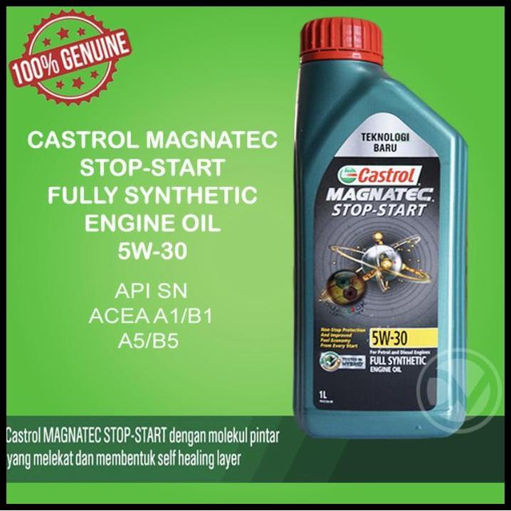TERBARU OLI CASTROL MAGNATEC 5W-30 STOP START 1LITER !!!
