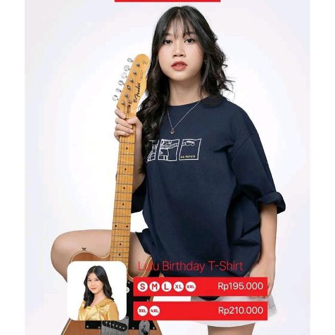 Kaos Birthday T Shirt Lulu Jkt48 Navy T-Shirt Salsabila 2023 -