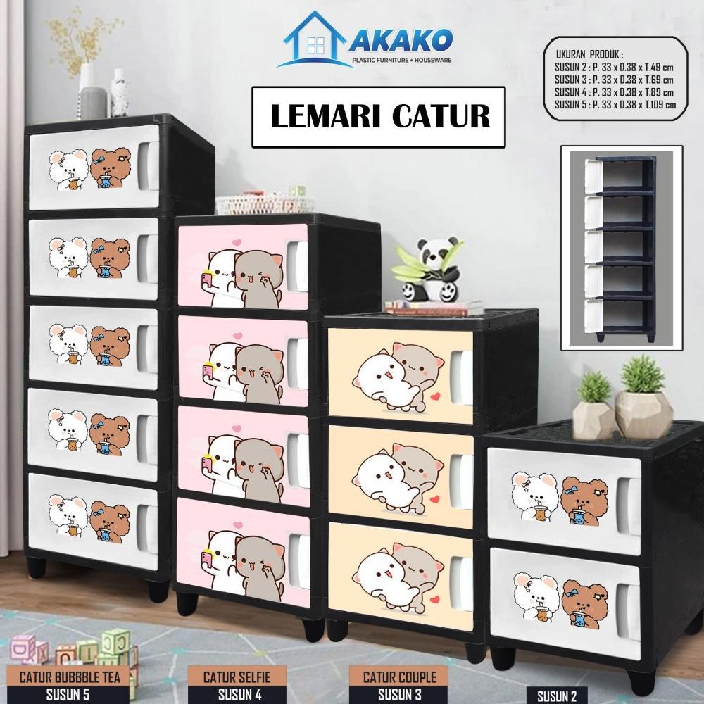 Murah Akako - Lemari Pakaian Plastik Akako Swing  "Catur" New / Kode = Catur