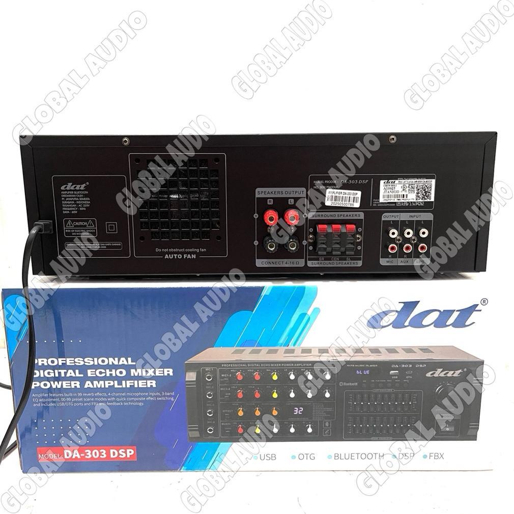 Promo Power Amplifier Karaoke Dat Da 313 Dsp & Dat Da 303 Dsp Original Bluetooth - Sd Card Dat313 Da