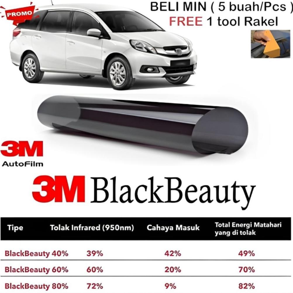 DISKON KACA FILEM MOBIL 3M BLACK BEAUTY 40% 60% 80% KACA FILEM ANTI PANAS