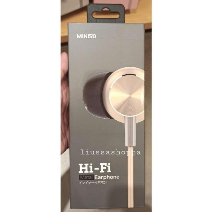 Earphone Miniso - CD Pattern Hi-Fi In Earphone