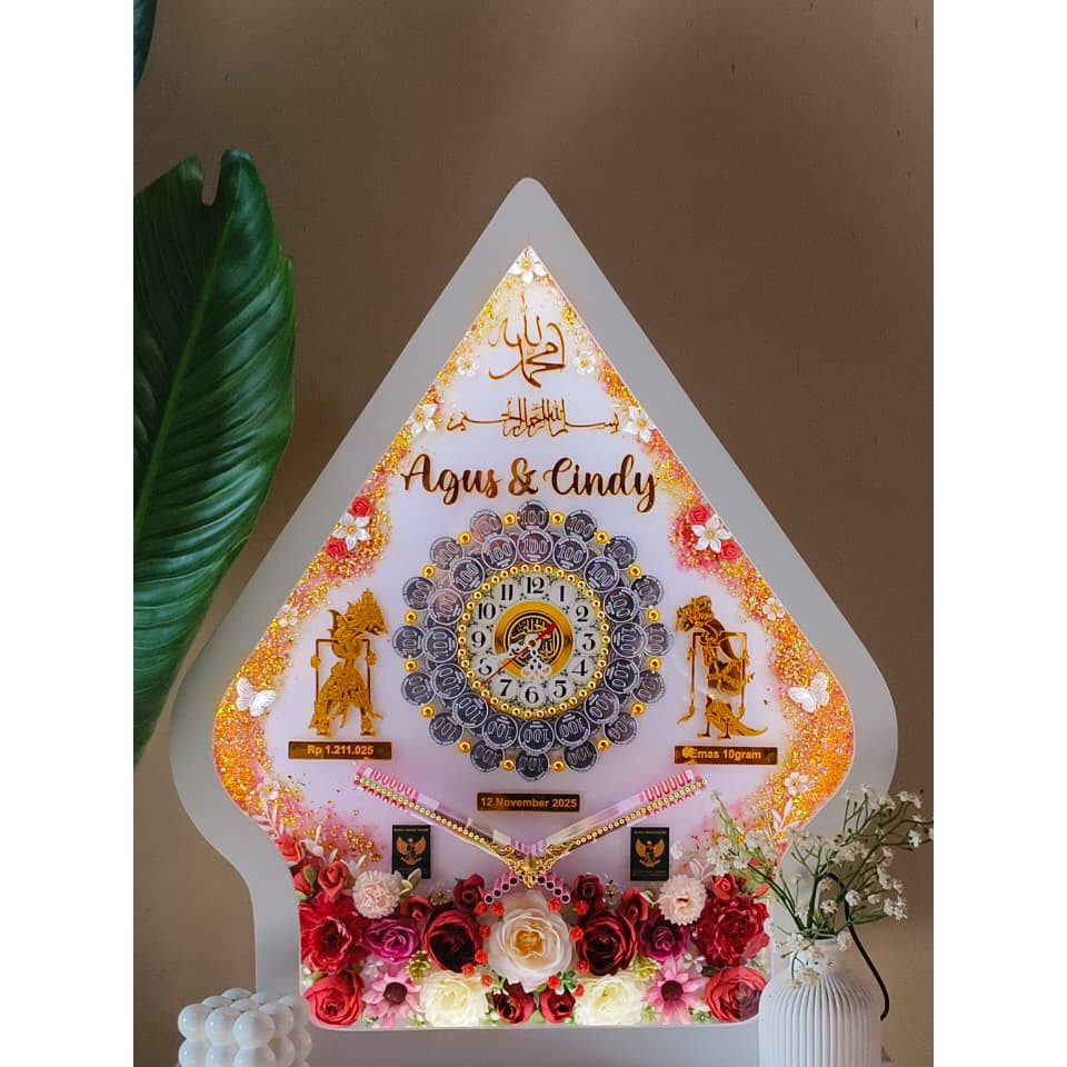 Mahar Nikah Koin, mahar akrilik, mahar jam, mahar koin, mahar gunungan, mahar resin