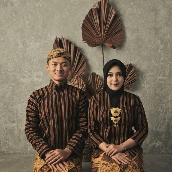 Baju Surjan Lurik Bahan Halus Pakaian Adat Jawa Tradisional CS