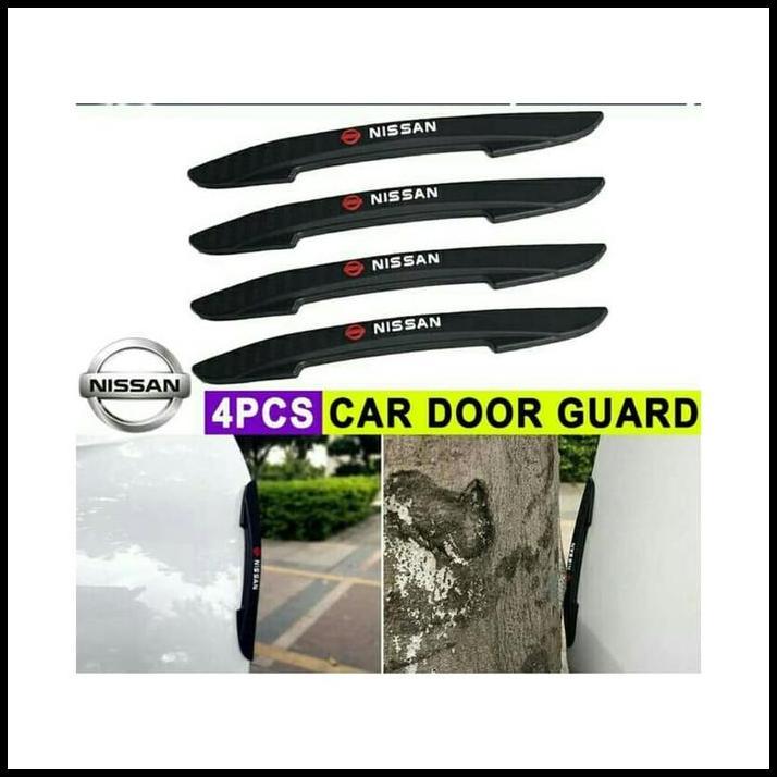 GRATIS ONGKIR DOOR GUARD PELINDUNG PINTU MOBIL CARBON LOGO NISSAN SERENA 