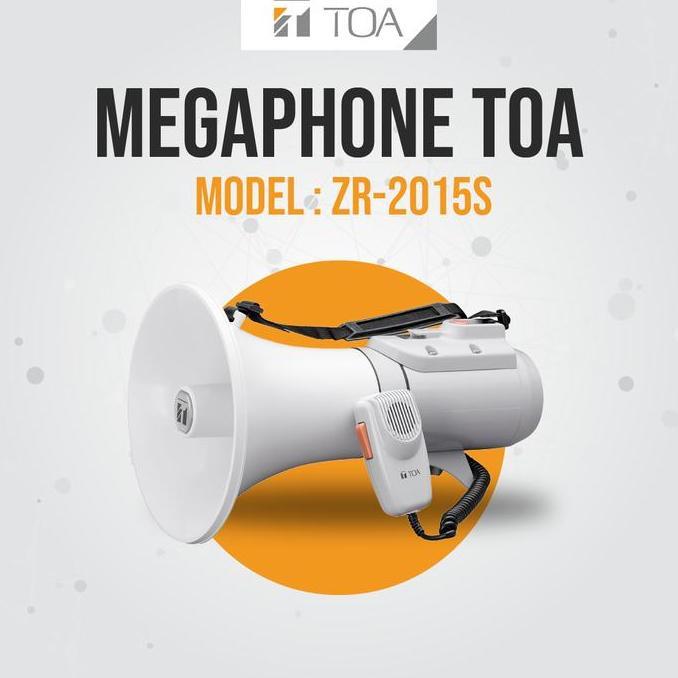 Megaphone Speaker Toa Speaker Demo Portable Model Zr-2015S