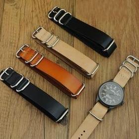 Tali Jam Tangan Kulit Asli Zulu Leather Strap 20mm Paling Murah laris