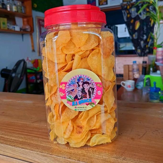 Keripik Kentang Original Premium Crunchy Crispy Kemasan Toples Jumbo 300gr Camilan Kering Food Snack