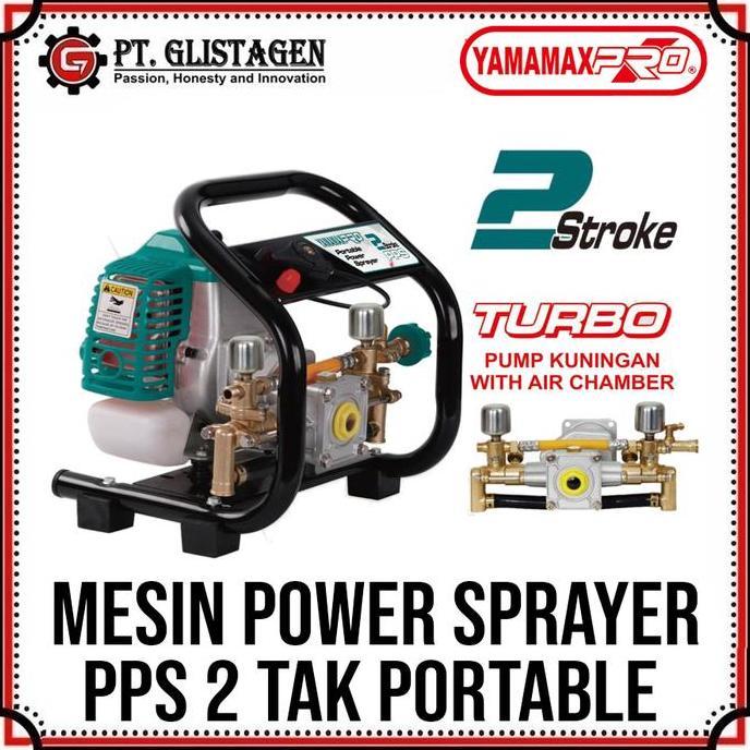 Yamamax Pro PPS 2Tak + Air Chamber Mesin Power Sprayer Portable 2 Stroke Alat Cuci Motor Mobil Steam