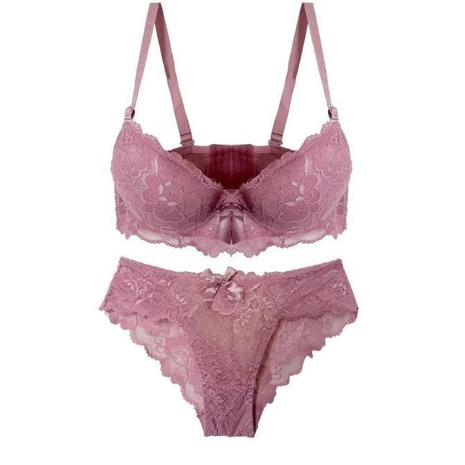 BRA SET/COD; BEST SELER,PAKAIAN DALAM WANITA TERLARIS BAHAN BUSA RENDA PREMIUM QUALITY SETELAN BH MO