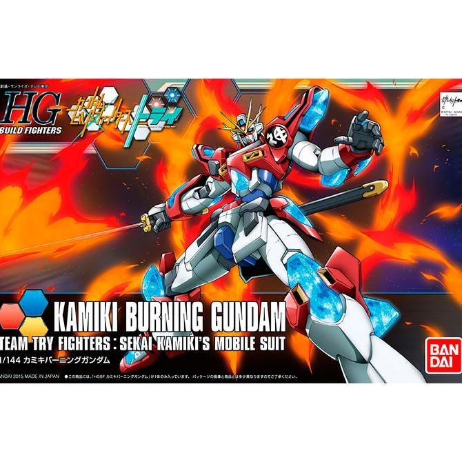 Promo HG Kamiki Burning Gundam / HGBF 1/144 KMK-B01 Kamiki Burning Gundam (Gundam Build Fighters Try