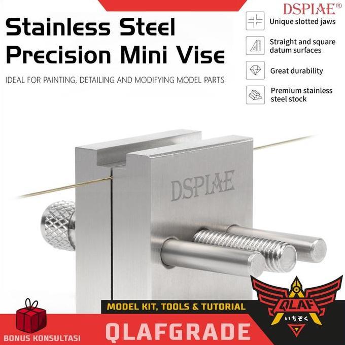 Promo Ragum Mini Vise Clamp Stainless Steel Precision Mini Vise DSPIAE AT-MV Diskon