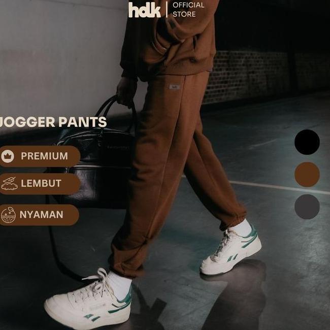 Jogger Pants Sweatpants Jogger Pants Sweatpants Pria Tebal / Wanita Bahan Halus