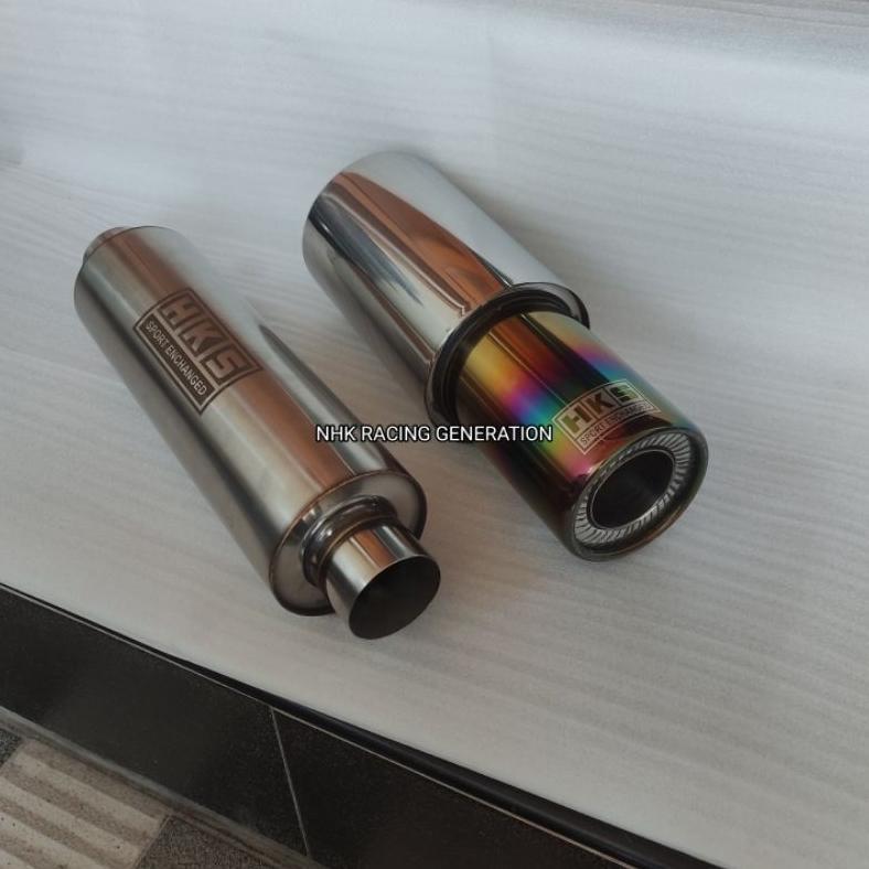 DISKON KNALPOT RACING MOBIL HKS NGEBAS ADEM BASS HALUS SEMUA JENIS MOBIL BENSIN UNIVERSAL