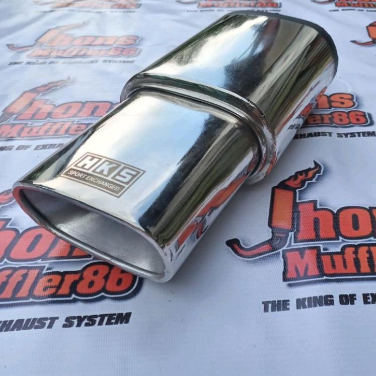 BEST SELLER KNALPOT MOBIL KNALPOT RACING MOBIL HKS GEPENG TURBO GALVANIS KOTAK SUARA BASS UNTUK SEMU