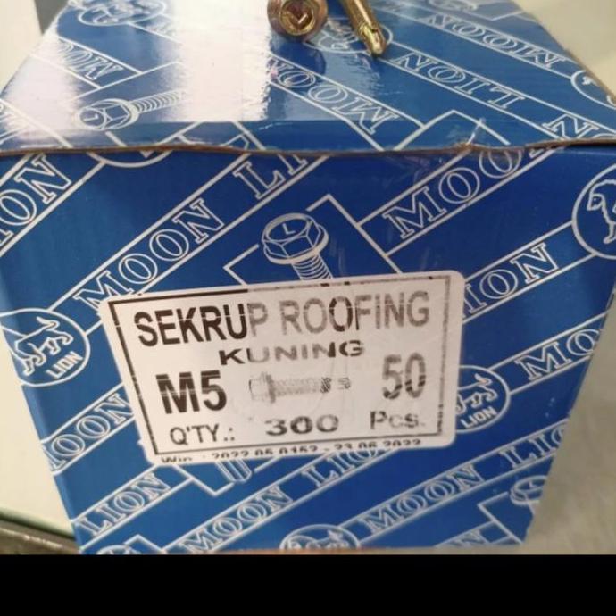Sekrup Roofing 5cm M5 50 isi 300 bh per dus