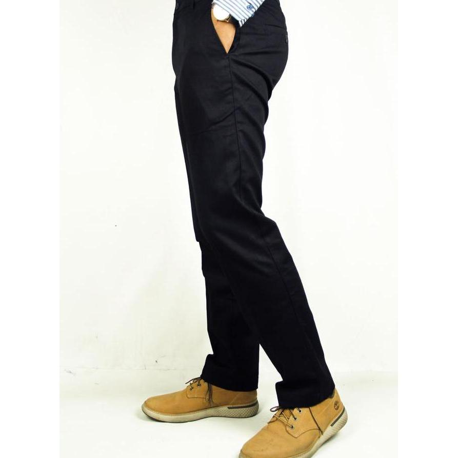 Stanley Adams Celana Stanley Adams Celana Panjang Hitam Pria Formal Reguler Fit