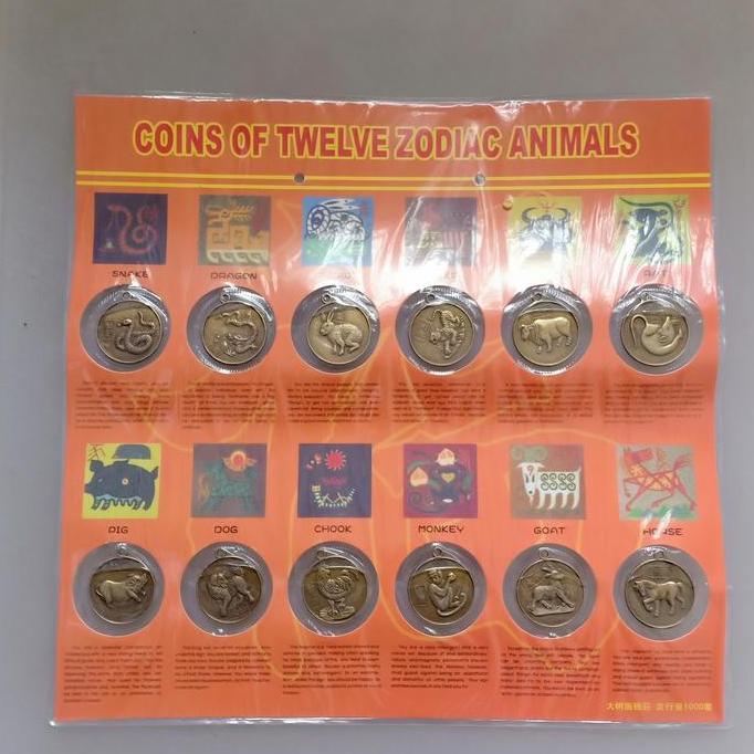 best produk] koin 12 shio isi 12 koin fengshui lucky coin hoki