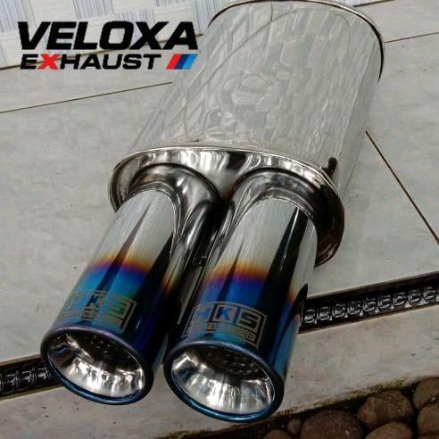 Knalpot Racing Mobil Sebring Double Bulat Original Dan Terpercaya