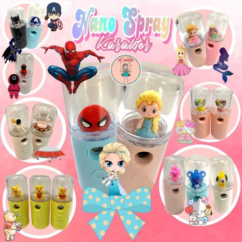 NEW DEALS Nano Spray Mini Karakter/Nano Mist Spray Portable/Nano Spray Pelembab Wajah dan Disinfekta