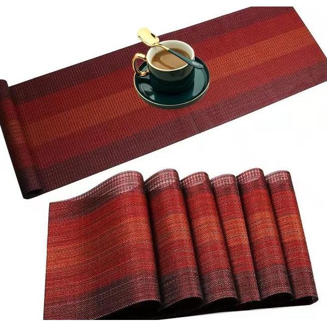Taplak Meja Makan Panjang Pvc Table Runner