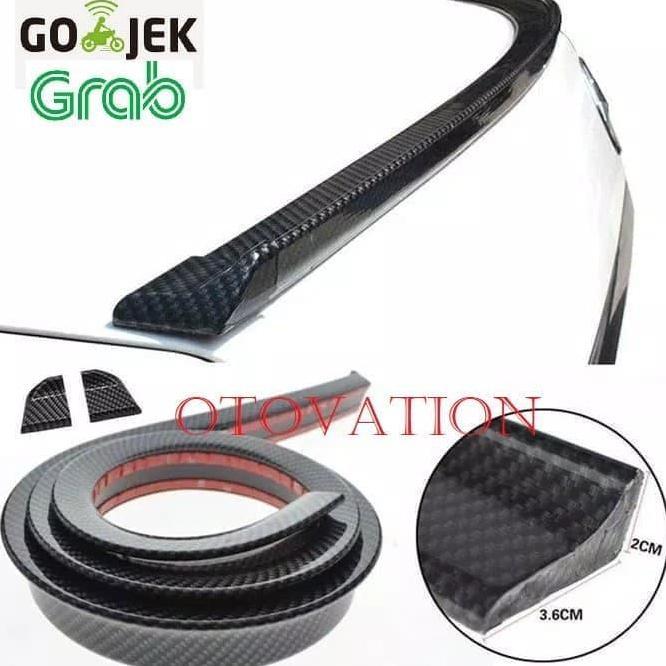Mini Ducktail Spoiler Lips Bagasi Belakang Carbon Outlander Sport