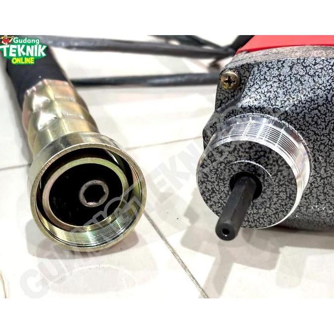 HAND VIBRA TOR Pemadat Cor Semen Listrik EDON ED-21-9015 Selang 1.5M 35MM / Mesin Pemadat Adonan Cor