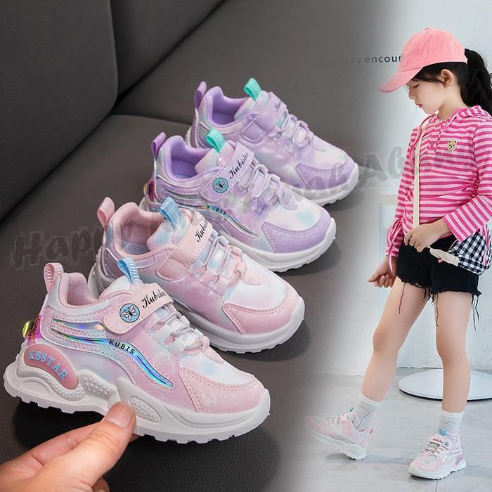 Bisa Cod - Cod Sepatu Anak Perempuan Premium / Sneakers Anak Perempuan / Sepatu Anak Cewek Kekinian 
