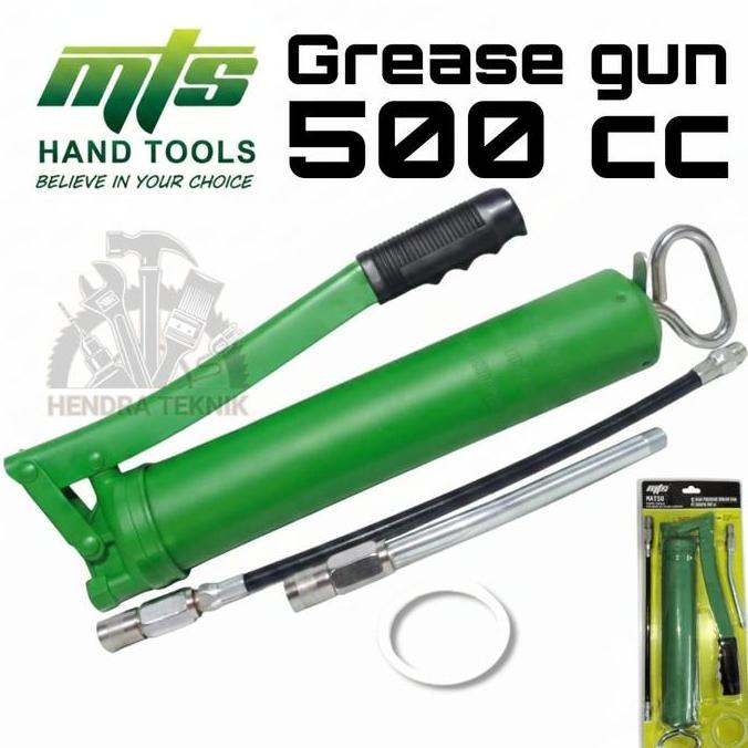 TERBARU - Hand grease gun 500cc HD pompa gemuk tangan 500ml pispot stempet 500 MTS Matsu