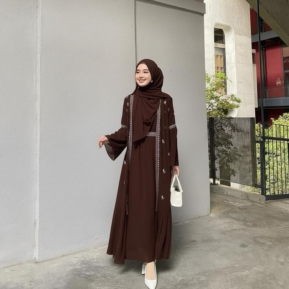 PAKET HEMAT COD DRESS ABAYA TURKI - GAUN WANITA REMAJA - DRESS WANITA NAFWA ABAYA DRESS ABAYA TURKEY