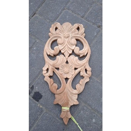 Ukiran Tempel Gitar Baru/Ukiran Jepara Kayu Mahoni/Ornamen Ukiran Tempel