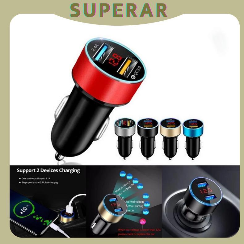 Terlaris 2 Port Usb Fast Charging Charger Mobil Charger Motor Beat Deluxe Nmax Pengisi Daya Ponsel U