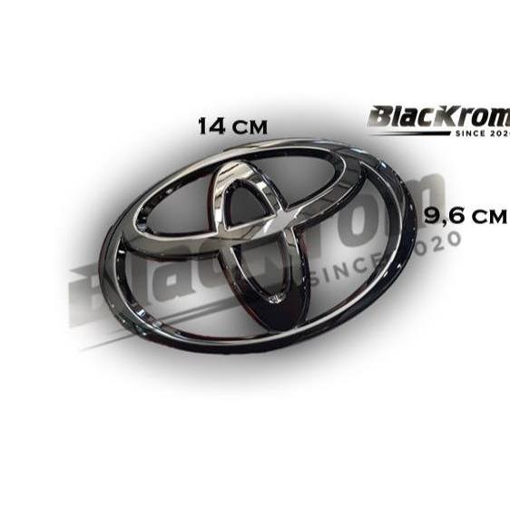 Logo Emblem Yaris 2012 Black Chrome Belakang Toyota - 2013