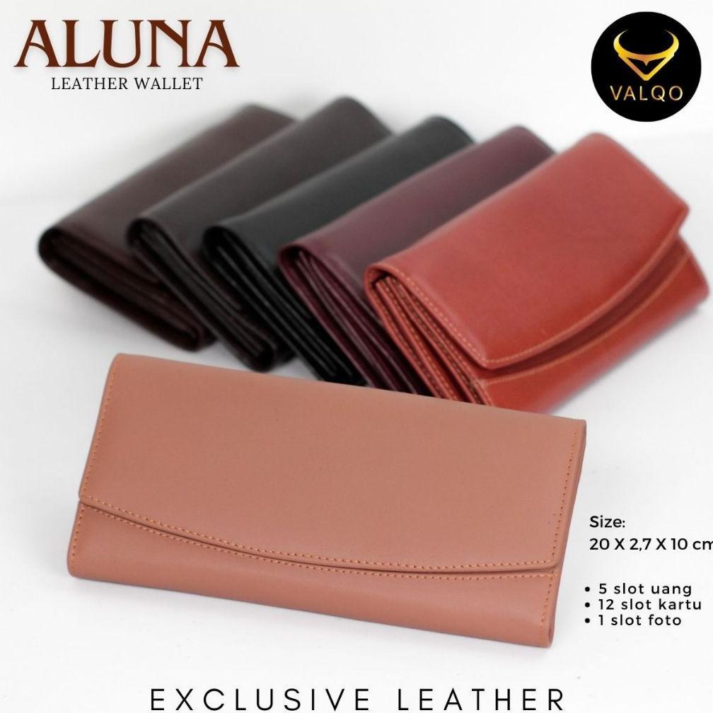 DISKON VALQO ALUNA DOMPET KULIT KULIT SAPI DOMPET WANITA PEREMPUAN DOMPET PANJANG DOMPET KARTU