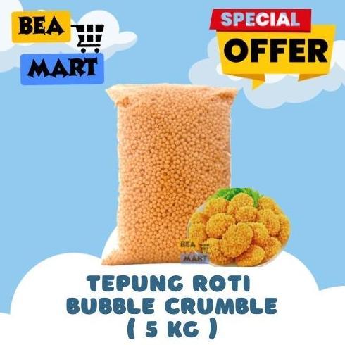 Grosir Tepung Roti Bubble Crumb 1 Bal 5Kg | Crumbs Crumble Crispy Bulat Krispi Nugget 1 Karung 5 Kg