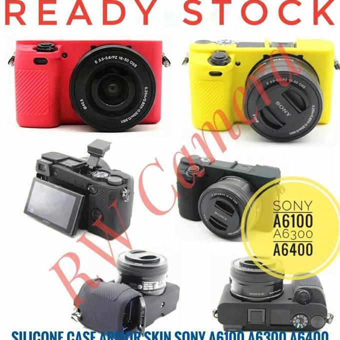Silicone Case Sony A6100 A6300 A6400 Sarung Silikon Armor Skin Karet Soft Pouch