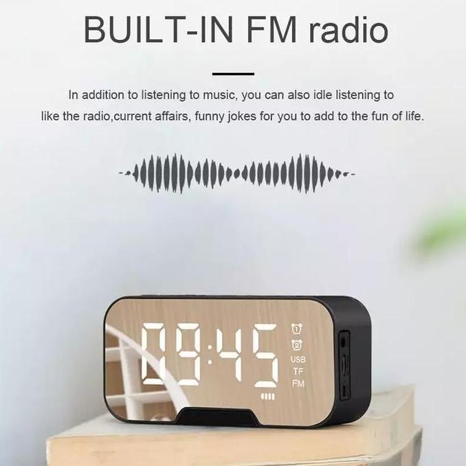 Digital Clock with Bluetooth Speaker Alarm / Jam Digital Bluetooth