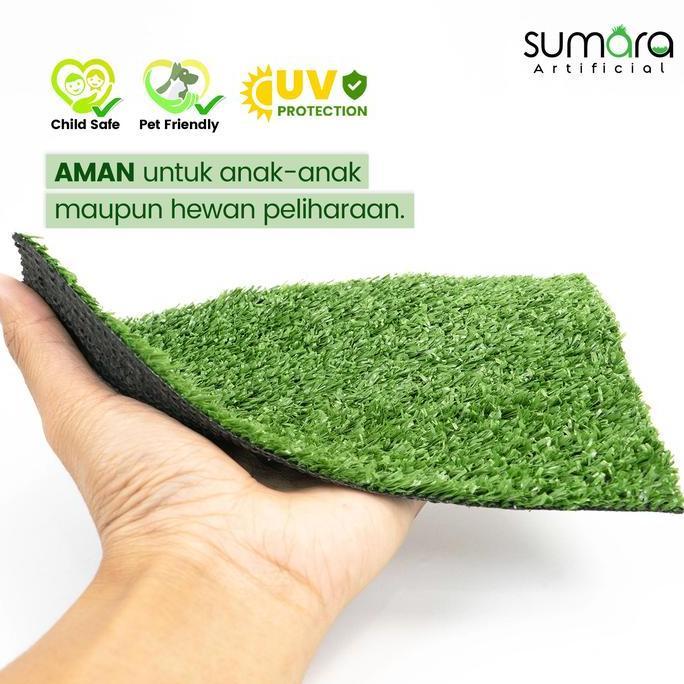 Rumput sintetis golf 1 cm Karpet Rumput Sintetis Dekorasi Hijau