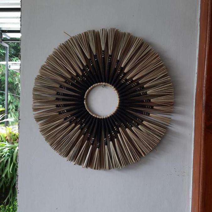Walldecor Mendong Dengan Makrame.