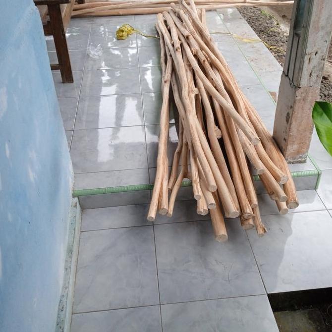 Ranting Pohon Jati Kayu Ranting Dekorasi panjang 100-200 cm