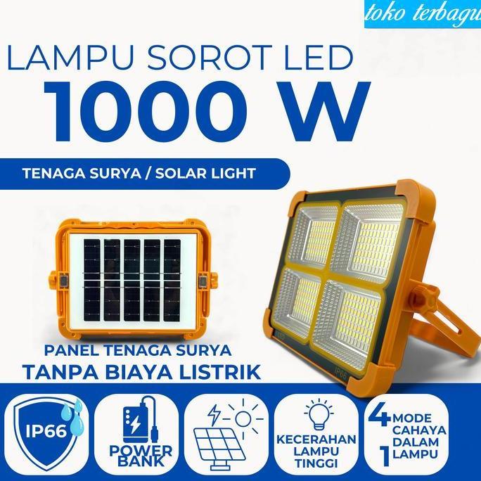 Lampu Solar Tenaga Surya Solar Cell Solar Panel 500 1000 2000 Watt Camping Tenaga Matahari Waterproo