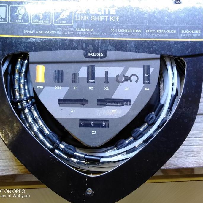 Promo Jagwire Road Elite Link Shifter Kit 2X Silver RCK629 Diskon