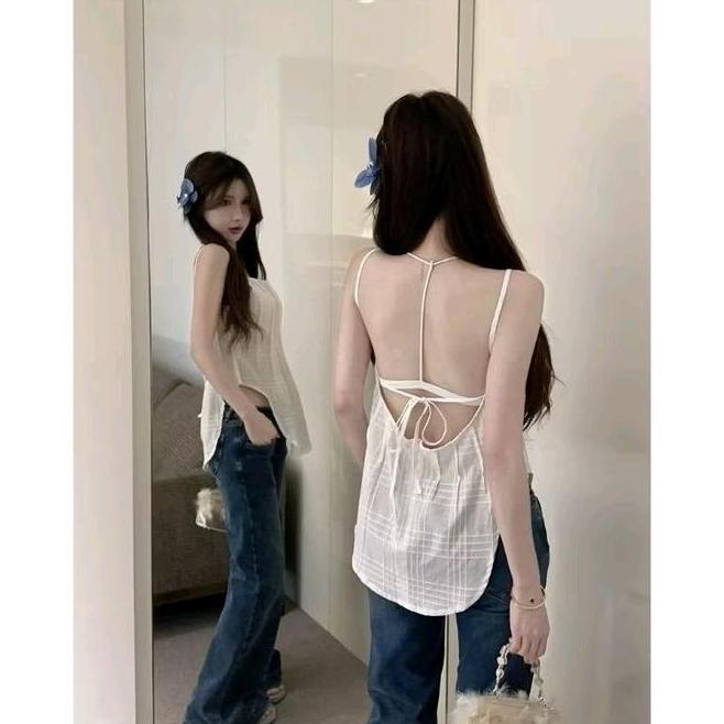 Sarah Backless Top Ready Sarah Backless Top Spaghetti Strap Tank