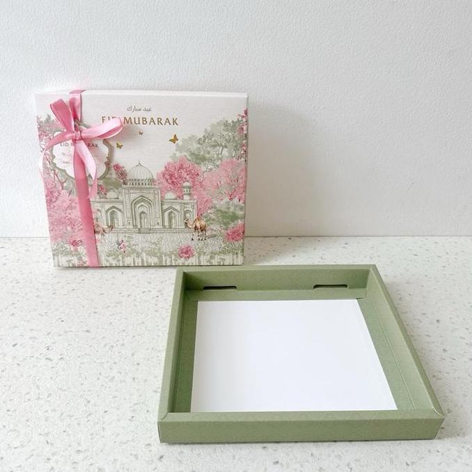 Avvolgere- (Isi 5 Pcs) Box Noora | Kotak Sekat Nastar Lebaran Idul Fitri Box Nastar Sekat Mika Isi 2