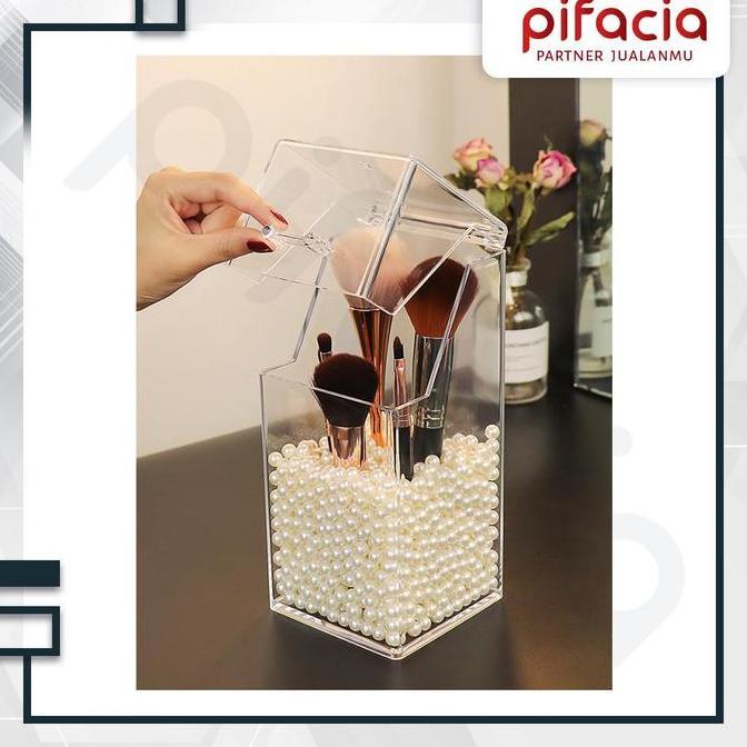 PIFACIA Kotak Brush Make Up Acrylic Tempat Kuas