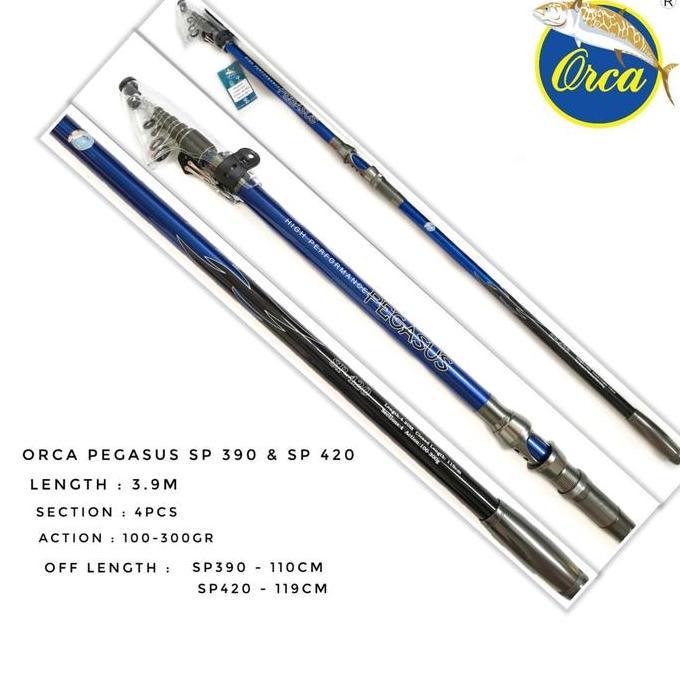 Joran Antena Orca Pegasus 390 420 Fuji dan Non Fuji Joran Laut